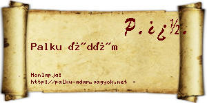 Palku Ádám névjegykártya